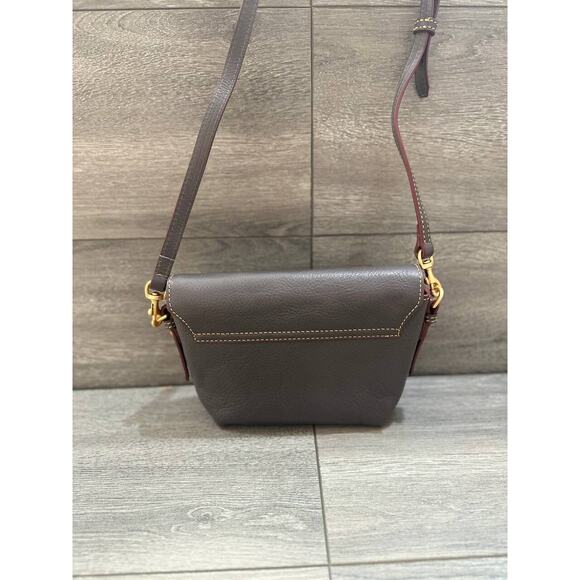 Dooney & Bourke Florentine Saddle Crossbody slate bag A587525 - Picture 3 of 6